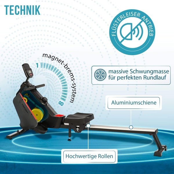 Irklavimo ergometras CHRISTOPEIT RW 1000