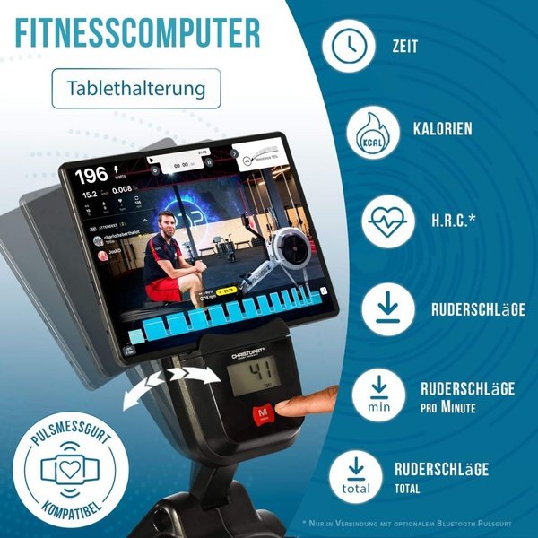 Irklavimo ergometras CHRISTOPEIT RW 1000