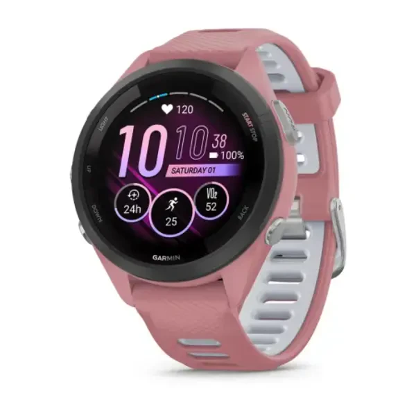Garmin Forerunner 265S išmanusis sportinis laikrodis (Rausvos spalvos)