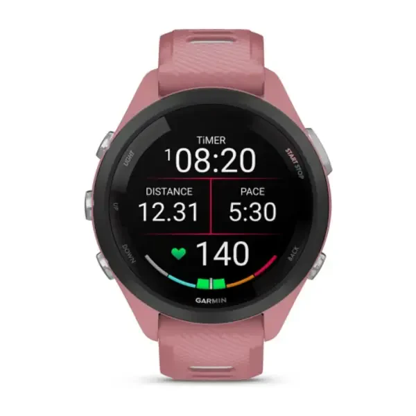 Garmin Forerunner 265S išmanusis sportinis laikrodis (Rausvos spalvos)