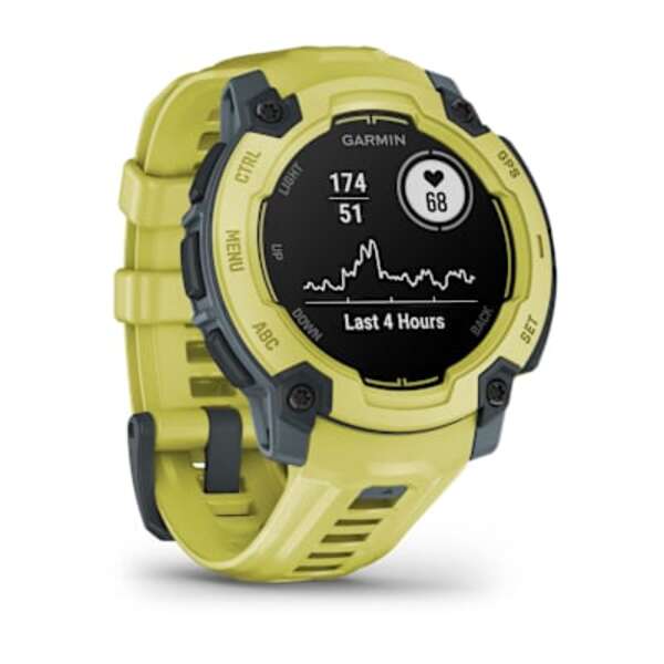 Garmin Instinct® E – 45 mm išmanusis sportinis laikrodis (Ryškios laimo spalvos)