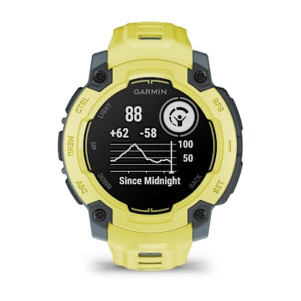 Garmin Instinct® E – 45 mm išmanusis sportinis laikrodis (Ryškios laimo spalvos)