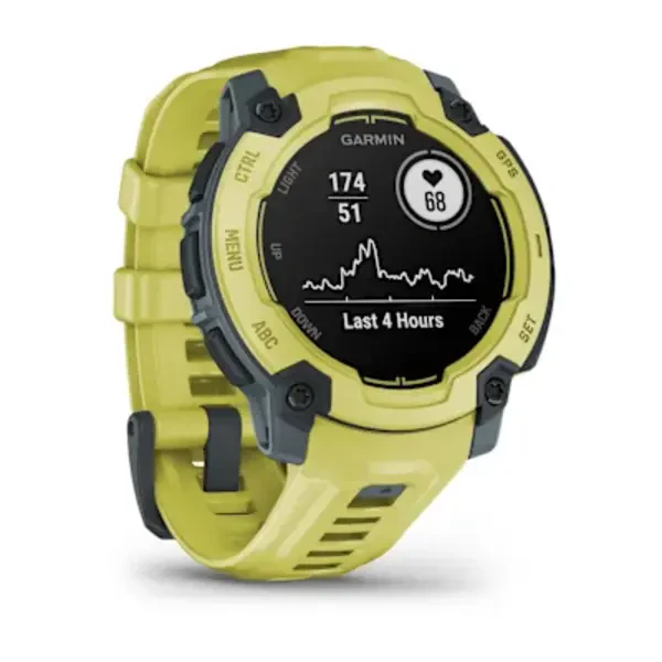 Garmin Instinct® E – 45 mm išmanusis sportinis laikrodis (Ryškios laimo spalvos)
