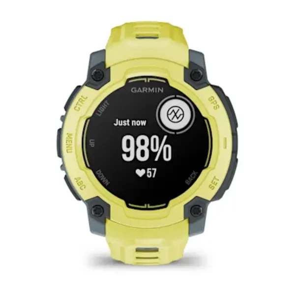 Garmin Instinct® E – 45 mm išmanusis sportinis laikrodis (Ryškios laimo spalvos)