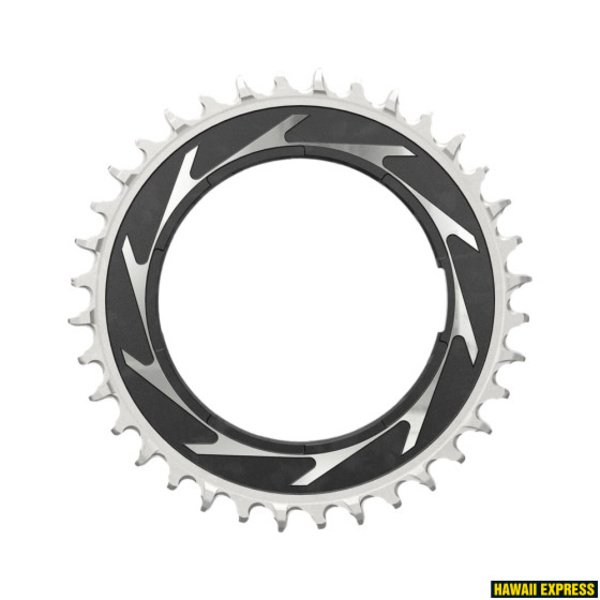 Priekinė žvaigždė SRAM T-TYPE 36T Powermeter Threaded 3mm Offset Eagle (including pin thread backup and screw) - Black/Silver XXSL D1