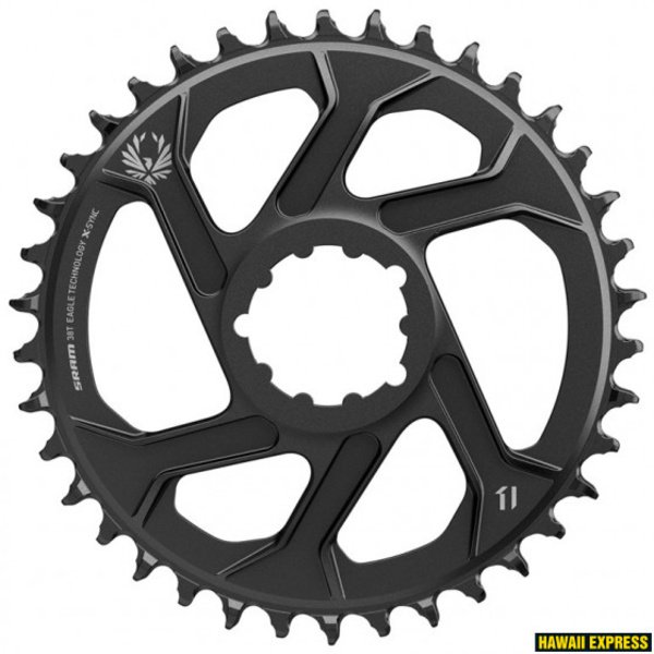 Priekinė žvaigždė SRAM X-SYNC 2 38T Direct Mount 3mm Offset Boost Alum Eagle Black
