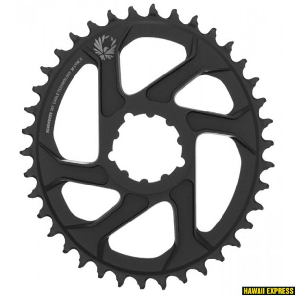Priekinė žvaigždė SRAM X-SYNC 2 Oval 38T Direct Mount 6mm Offset Alum Eagle Black