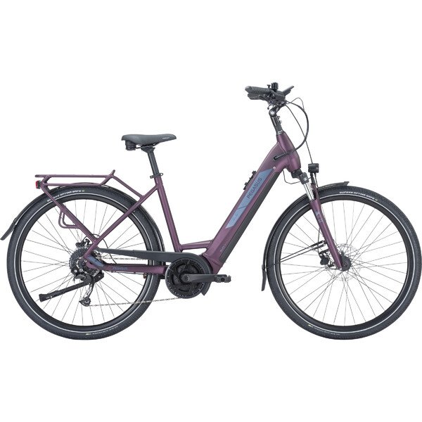 Dviratis 28" elektrinis Pegasus Solero EVO 9 wave BOSCH Sistema 625wh 9g t.violetinis 