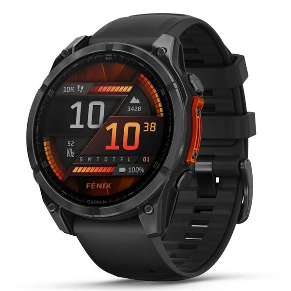 Garmin fēnix® 8 – 47 mm AMOLED išmanusis sportinis laikrodis, juodas