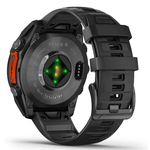 Garmin fēnix® 8 – 47 mm AMOLED išmanusis sportinis laikrodis, juodas