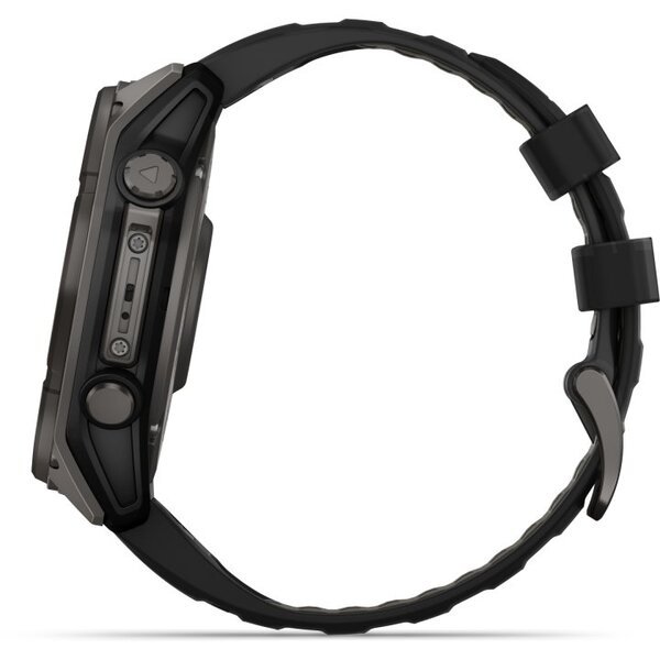 Garmin Fenix 8 AMOLED 51mm išmanusis sportinis laikrodis Sapphire, Carbon grey DLC titanium with Black/pebble grey