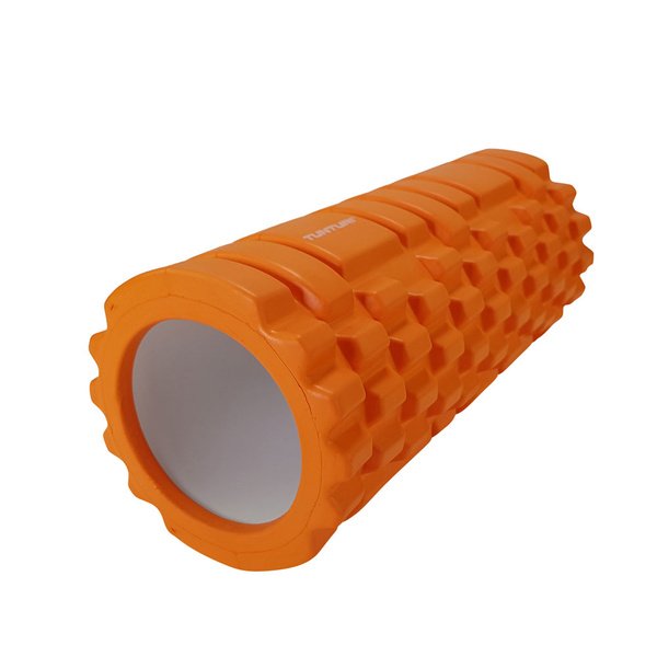 Masažo volelis TUNTURI Yoga Foam Grid Roller 33cm, oranžinis