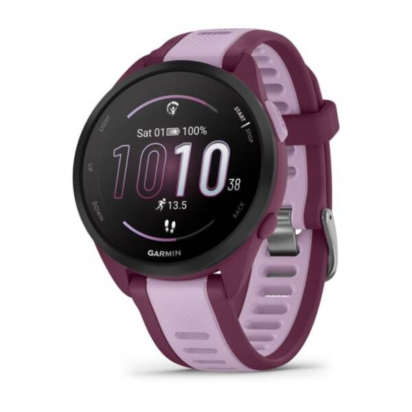 Garmin Forerunn 165 Music  i&scaron;manusis laikrodis Uogų / alyvinės spalvos