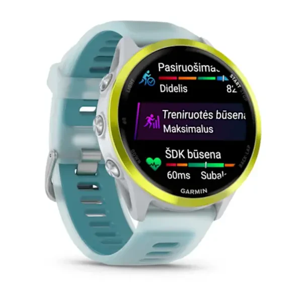 Garmin Forerunner 570 - 47mm išmanusis sportinis laikrodis (Ryškiai geltonos spalvos)