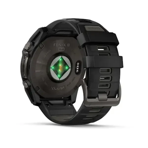 Garmin fenix 8 - 51 mm, Solar, Sapphire, DLC titanium išmanusis sportinis laikrodis (Carbon Grey Spalvos)