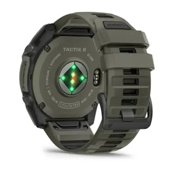 Garmin tactix® 8 – 51 mm, AMOLED sportinis laikrodis (alyvos žievelės spalvos „Cerakote®“ danga)