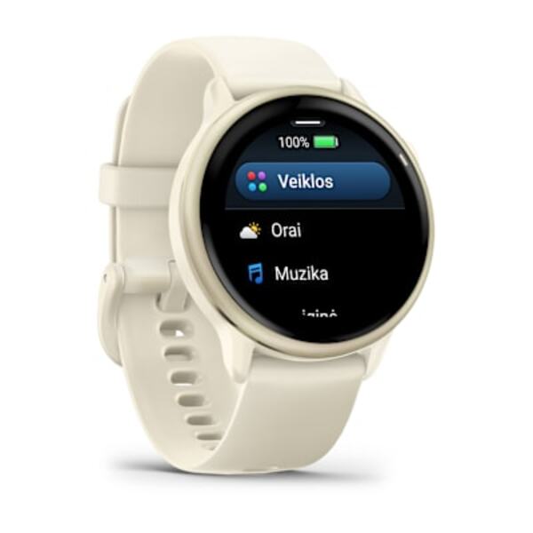 Garmin vivoactive 6 GPS Bone/Lunar Gold, WW i&scaron;manusis laikrodis 