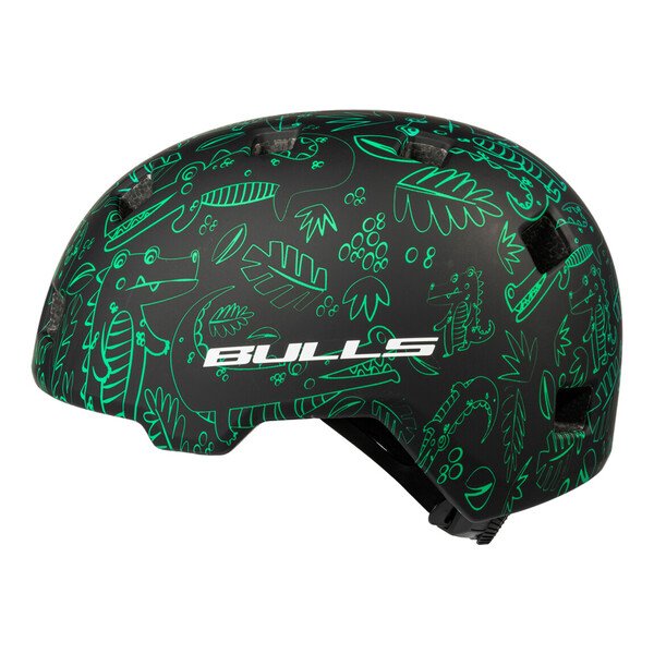 Šalmas Bulls Urban Juveno T140-Y C1 juodas/žalias 