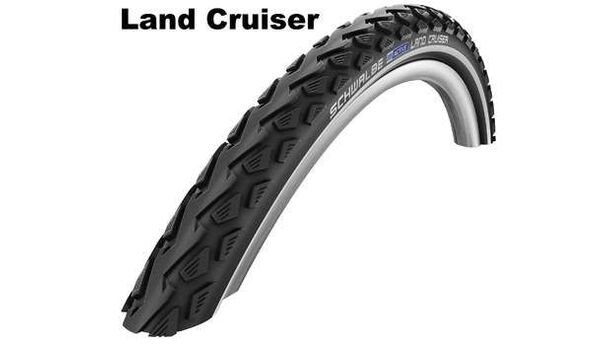 Schwalbe Land Cruiser 24 X 2.0 Kids Bike Tyre With Tube – Black, Puncture Resistant, Kevlar Guard