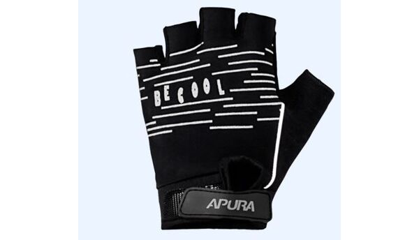 Pirštinės vaikiškos Apura Glove Stripe juoda/balta 