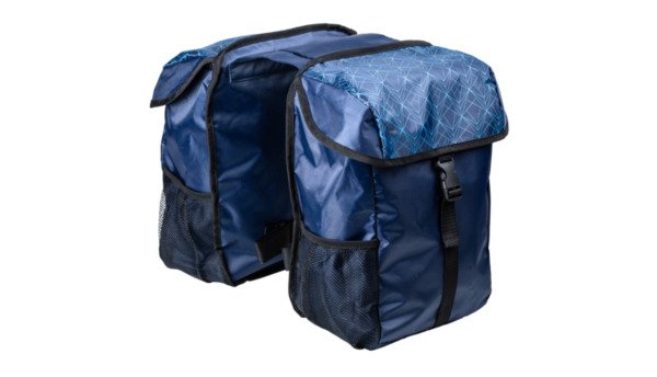 Krepšys dviračiui dvigubas ant bagažinės Northwind mėlynas