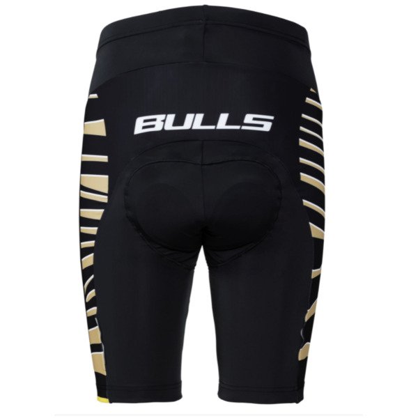 Šortai vyr. BULLS Zebra Gold juoda/geltona 