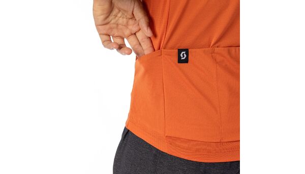 Marškinėliai vyr. trumpom rankovėm Scott Gravel 10 SS braze orange/dark grey 