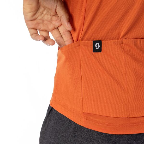 Marškinėliai vyr. trumpom rankovėm Scott Gravel 10 SS braze orange/dark grey 