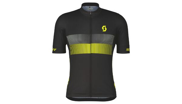 Marškinėliai vyr. trumpom rankovėm Scott RC Team 10 SS black/sulphur yellow 