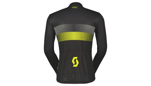 Marškinėliai vyr. ilgom rankovėm Scott RC Team 10 LS black/sulphur yellow 