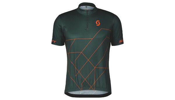 Marškinėliai vyr. trumpom rankovėm Scott RC Team 20 SS aruba green/braze orange 