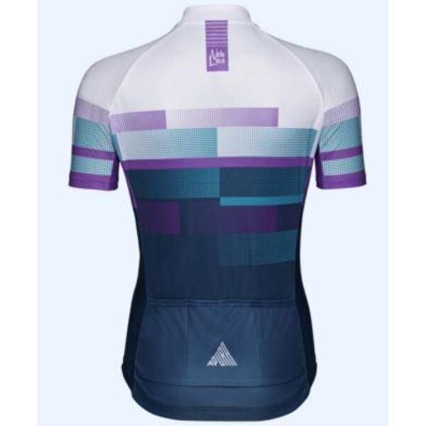 Marškinėliai mot.trumpom rankovėm APURA Velo Love-Le balta/violetinė 
