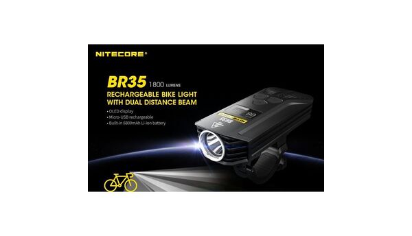 Priekinis žibintas Nitecore BR35 1800 lum CREE XM-L2 U2